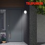 Nástěnná - TF 315304TF TELEFUNKEN LED venkovní nástěnné svítidlo s čidlem, pr. 17 cm, 12 W, stříbrná - BRILONER - foto 4