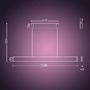 SmartHome Paul Neuhaus - PH 8719514343368 Hue Bluetooth LED White and Color Ambiance Závěsné svítidlo Philips Ensis 8719514343368 2x39W 5500lm 2000-6500K RGB IP20 24V černé stmívatelné - PHILIPS (929003052501) - foto 4