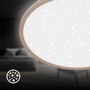 Kruhová - BRILO 7654011 Slim svítidlo LED panel pr.37,5 cm - 22W, 3000lm, hvězdné nebe, neutrální bílá, béžová - BRILO - foto 4