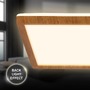 Hranatá - BRILO 7452314 Tava Wood LED stropní svítidlo, přímé a nepřímé osvětlení, ploché, imitace dřeva, 29x29 cm - BRILO - foto 4