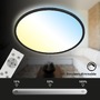 Kruhová - BRILO 3728015 Ultraploché CCT svítidlo LED panel, pr.48 cm, LED, 31 W, 3500 lm, černá (starý kód: BRILO 3728-015) - BRILO - foto 4