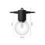 Interiérové řetězy - PH 8720169371590 Hue Festavia Globe venkovní světelný řetěz 21m 30 žárovek EU 1000-20000K RGB - PHILIPS - foto 4