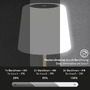 Na stůl - BRILO 7445015 LED bateriové stolní svítidlo pr.12,5 cm, LED modul, 3W, 350 lm, černá (starý kód: BRILO 7445-015) - BRILO - foto 4