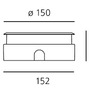 Zapuštěná - AR T40018WFLW00 Ego 150 Flat sklo pochozí 38°  3000K čtverec - ARTEMIDE - foto 4
