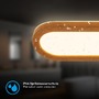Koupelnová - BRI 2193014 Pil svítidlo k zrcadlu - 10W, 1200lm, LED, přímé a nepřímé osvětlení, 35cm, teplá bílá, barva dřeva - BRILONER - foto 4