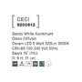 Přisazená - NV 9200612 Venkovní stropní svítidlo CECI bílý hliník skleněný difuzor Osram LED 6W 3000K 100-240V 76st. IP65 - NOVA LUCE - foto 4