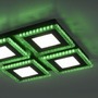 Hranatá - LD 14511-18 ACRI LED stropní svítidlo černé RGB barevné scény CCT stmívatelné RGB+2700-5000K - LEUCHTEN DIREKT / JUST LIGHT - foto 4
