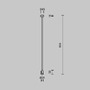 Lištové Magnetic Maytoni Flarity - M TRA159C-SL1-B Upevnění ke stropu dlouhé 760 mm pro magnetickou lištu 24 V Flarity TRA159C-SL1-B - MAYTONI - foto 4