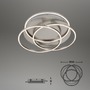 Kruhová - BRI 3248012 LED stropní svítidlo, pr. 52,5 cm, 56 W, matný nikl (starý kód: BRI 3248-012) - BRILONER - foto 4