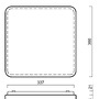 Nouzová - OS TIL67264 TILIA 2A stropní/nástěnné plastové svítidlo bílá IP54 3000 K 17W LED nouzové kombinované 3 h (původní kód OS 67264) - OSMONT - foto 4