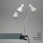 Stolní lampy s klipem - BRI 2615014P LED svítidlo se svorkou 28,5 cm 2,5W 250lm titan (starý kód: BRI 2615-014P) - BRILONER - foto 4