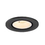 Kruhová - LA 1009383 NUMINOS® GIMBLE S Stropní vestavné svítidlo, 2700 K, 40°, IP20, kulaté, černé / bílé - BIG WHITE (SLV) - foto 4