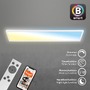 Hranatá - BRILO 7530016 Tava LED stropní svítidlo 98cm, Smart, ovládání hlasem nebo v aplikaci, dálkové ovládání, bílé - BRILO - foto 4