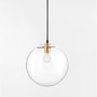 Koule - NV 9416925 Závěsné svítidlo MIRALE zlatý kov čiré sklo a černý PVC kabel E27 1x12W 230V IP20 bez žárovky - NOVA LUCE - foto 4