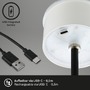 Na stůl - BRILO 7466015 LED RGB nabíjecí stolní lampa 38 cm 2,6W 200lm černá - BRILO - foto 4