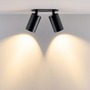 Kruhová - IMPR 565758 Deko-Light vestavné bodové svítidlo Can Tilt kulaté, 2x 7,5 W GU10, černá - foto 4