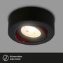 Bodová - BRI 7990015 LED vestavné / přisazené bodové svítidlo – pr.90mm, stmívatelné, 5W, 230V, teplá bílá, nastavitelné, černá - BRILONER - foto 4