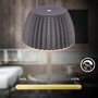 Stojací lampy - BRILO 1238015 nabíjecí stojanová lampa Riffle - 124 cm, 4,2W, 400lm, LED, bezdrátová, stmívatelná, dotykový vypínač, antracit - BRILO - foto 4