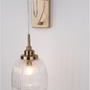Dekorativní - NV 9738200 Nástěnné svítidlo MOND saténový zlatý kov čiré sklo E14 1x5W 230V IP20 bez žárovky - NOVA LUCE - foto 4