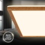 Hranatá - BRILO 7453314 Tava Wood LED stropní svítidlo, přímé a nepřímé osvětlení, ploché, imitace dřeva, 42x42 cm - BRILO - foto 4