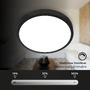 Kruhová - BRILO 3709-015 RGBW LED přisazené svítidlo pr. 38 cm, 22 W, 2900 lm, černá - BRILO - foto 4