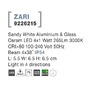 Nástěnná - NV 9226215 Venkovní nástěnné svítidlo ZARI bílý hliník a sklo Osram LED 4x1W 3000K 100-240V 4x38st. IP54 světlo ve čtyřech směrech - NOVA LUCE - foto 4