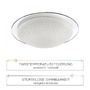 Kruhová - LD 14331-17 SKYLER LED stropní svítidlo, sklo, chrom, kruhové, 38cm 2700-5000K - LEUCHTEN DIREKT / JUST LIGHT - foto 4
