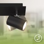 Bodová - BRILO 2840025 Isil A LED stropní bodové svítidlo, třída A, 2-ramenné, 50.000h, nastavitelné, černá - BRILO - foto 4