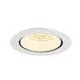 Kruhová - LA 1009898 NUMINOS® GIMBLE XL Stropní vestavné svítidlo, 3000 K, 55°, bílá - BIG WHITE (SLV) - foto 4