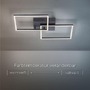 Hranatá - LD 14141-18 IVEN LED stropní svítidlo v černé barvě s nastavitelnou teplotou barvy 2700-5000K a dálkovým ovladačem - LEUCHTEN DIREKT / JUST LIGHT - foto 4