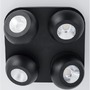 Bodová - NV 9105103 Bodové svítidlo GON černý hliník LED 4x5W 230V 3000K IP20 - NOVA LUCE - foto 4