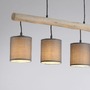 Podélná - LD 15783-29 GREEN TRIB LED závěsné svítidlo přírodní dřevo 1 ramenné látkové stínidlo venkovský design do interiéru - LEUCHTEN DIREKT / JUST LIGHT - foto 4