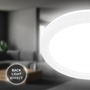Kruhová - BRILO 3860416 Stropní LED svítidlo přisazené, Ø19 cm, 12W, 1400lm, 4000K neutrální bílá, Slim Case, bílé, Briloner - foto 4