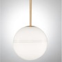 Koule - NV 9960612 Závěsné svítidlo CANTONA bílé opálové sklo mosaz zlatá E27 1x12W 230V IP20 bez žárovky - NOVA LUCE - foto 4