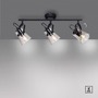 Bodová - LD 15283-18 TINULA LED 3 ramenné stropní svítidlo černá barva otočné v jednoduchém designu - LEUCHTEN DIREKT / JUST LIGHT - foto 4