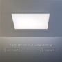 Hranatá - LD 15552-16 CANVAS LED stropní svítidlo hranaté v bílé barvě a nastavitelnou barvou světla, dálkovým ovladačem a funkcí stmívání 2700-5000K - LEUCHTEN DIREKT / JUST LIGHT - foto 4