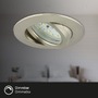 Kruhová - BRI 7232032 3ks sada LED vestavné svítidlo, pr. 8,2 cm, 5,5 W, matný nikl (starý kód: BRI 7232-032) - BRILONER - foto 4