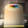 Stolní lampy dekorační - BRILO 7554014 Nubsi stolní lampička - 2,8W, 280lm, nabíjecí, LED, stmívatelné, RGB+W, matný chrom - BRILO - foto 4