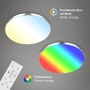 Kruhová - BRILO 3679118 RGB-CCT LED stropní svítidlo, pr. 45,5 cm, 24W, 2700 lm, chrom (starý kód: BRILO 3679-118) - BRILO - foto 4