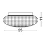 Dekorativní - NV 838124 Stropní svítidlo SENS stropní svítidlo šedé sklo E27 1x12W - NOVA LUCE - foto 4