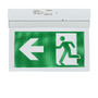 LED nouzové osvětlení Optonica - LED nástěnné povrchové nouzové výstupní světlo 3 hodiny Nouzové trvání s PVC legendou - foto 4