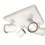 Bodová - PH 53094/31/12 Bodové svítidlo Philips Runner 53094/31/12 bílé 4x max.50W - PHILIPS (915004327801) - foto 4