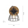 Bodová - LD 15117-18 TARO LED stropní svítidlo přírodní dřevo černá otočné industriální design - LEUCHTEN DIREKT / JUST LIGHT - foto 4