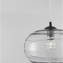 Koule - NV 9009257 Závěsné svítidlo EVLEEN matný černý kov a světle šedé sklo E27 1x12W 230V IP20 bez žárovky - NOVA LUCE - foto 4