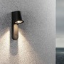 Nástěnná - P 94862 LED venkovní nástěnné svítidlo Caissa pohybové čidlo HF senzor IP44 105x127mm 3000K 9W 230V 65° antracit hliník - PAULMANN - foto 4