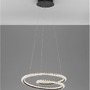 Kruhová - NV 9748165 Závěsné svítidlo GINEVRA černý hliník a akryl LED 45W 230V 3000K IP20 stmívatelné - NOVA LUCE - foto 4