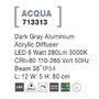 Sloupková - NV 713313 Venkovní sloupkové svítidlo ACQUA tmavě šedý hliník akrylový difuzor LED 5W 3000K 110-265V 38st. IP54 - NOVA LUCE - foto 4
