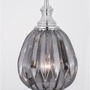 Dekorativní - NV 9066101 Závěsné svítidlo ZARLEY chromovaný kov kouřové šedé sklo E27 1x12W 230V IP20 bez žárovky - NOVA LUCE - foto 4