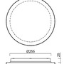 Kruhová - OS ELS70894 ELSA 2 IP stropní/nástěnné skleněné svítidlo bílá IP65 4000 K 11W LED DALI (původní kód OS 70894) - OSMONT - foto 4