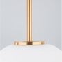 Koule - NV 9624062 Závěsné svítidlo LATO opálové sklo antický mosazný kov černý kabel E27 1x12W 230V IP20 bez žárovky - NOVA LUCE - foto 4